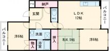 エクセル北別府の間取り画像