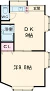コーポヒル二本木の間取り画像
