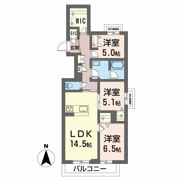 オグラ シャーメゾンの間取り画像