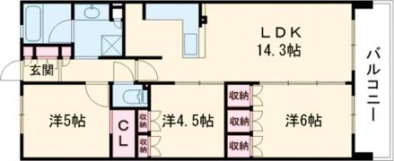 パークナード・レーベン茨木さわらぎの間取り画像