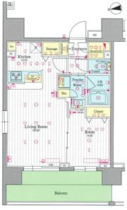 SKYCOURT D-iberte ASAKUSAの間取り画像