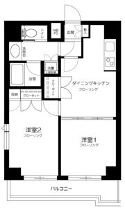 ルーブル中野沼袋弐番館の間取り画像