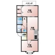 メゾンアンソレイエの間取り画像