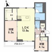 シャーメゾン帯小入口の間取り画像