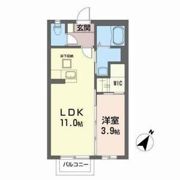 メゾン風雅の間取り画像