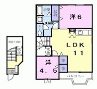 ラヴニールⅡの間取り画像
