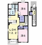 ソレアード Bの間取り画像