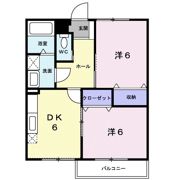 河辺ハーベスト Bの間取り画像