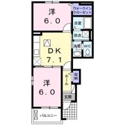 プレジールⅢの間取り画像