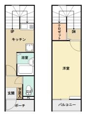 カーサ・モンレーヴ林が原Aの間取り画像