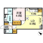 (仮称)D-ROOM神明町Ⅱ Bの間取り画像