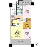 ディーグランセ新桜町 1402号室の間取り画像