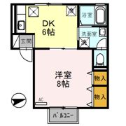 サニーコート聖Ⅲの間取り画像