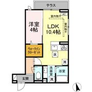 D-ROOM中央Ⅰの間取り画像