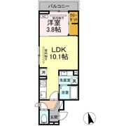 D-ROOM中央Ⅰの間取り画像