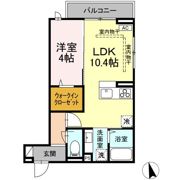 D-ROOM中央Ⅰの間取り画像