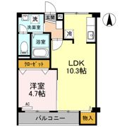 松原マンションの間取り画像