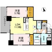 プレミアム菱屋西の間取り画像