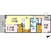 D-ROOM西熊本駅Ⅱの間取り画像