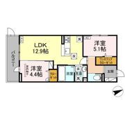 D-ROOM西熊本駅Ⅱの間取り画像