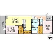 D-ROOM西熊本駅Ⅱの間取り画像