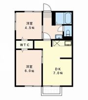 シティハイムカワムラ Bの間取り画像