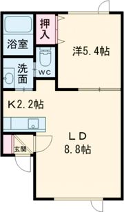 クラージュの間取り画像