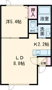 クラージュの間取り画像