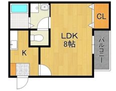 リブレア久留米駅前B棟の間取り画像