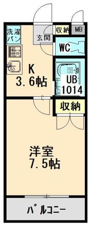 ユーミー日愛マンションの間取り画像