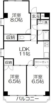リバーサイドコートの間取り画像
