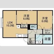 仮称泉ケ丘4丁目新築2LDKアパートの間取り画像