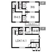 戸建西中島B棟の間取り画像