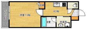 プラージュ村本の間取り画像