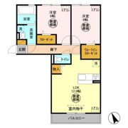 ハーモニックコート羽鳥野 Bの間取り画像