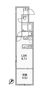 Aglaia 千石 Deuxの間取り画像