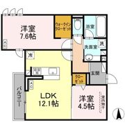 D-crinum川島田の間取り画像
