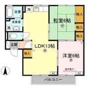 グランシャトー B棟の間取り画像