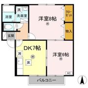 セジュール北内の間取り画像