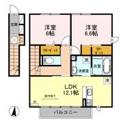 ルメート若葉Ⅱの間取り画像