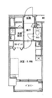 ベルガ南小倉（旧アピアランス南小倉）の間取り画像