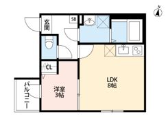THE HOUSE 与野本町 Blanc(ザ ハウス ヨノホンマチ ブラン)の間取り画像