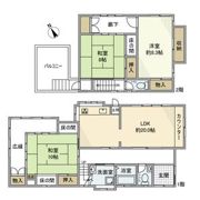 城山戸建の間取り画像
