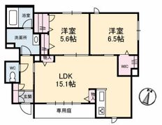 フルール D棟の間取り画像