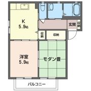 バリュージュ城山四番館の間取り画像