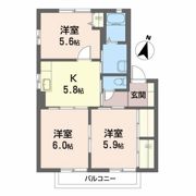 スプリングコートBの間取り画像