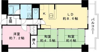レークサイド佐倉マンションの間取り画像