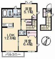 アローゼ B棟の間取り画像