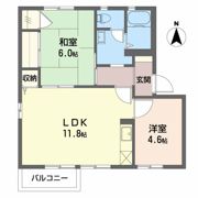 ウィンディKUSU Bの間取り画像