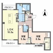 ヴィアソーレ覚王山の間取り画像